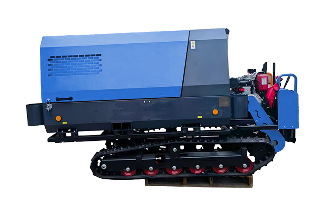 Tracked small mobile screw air compressor